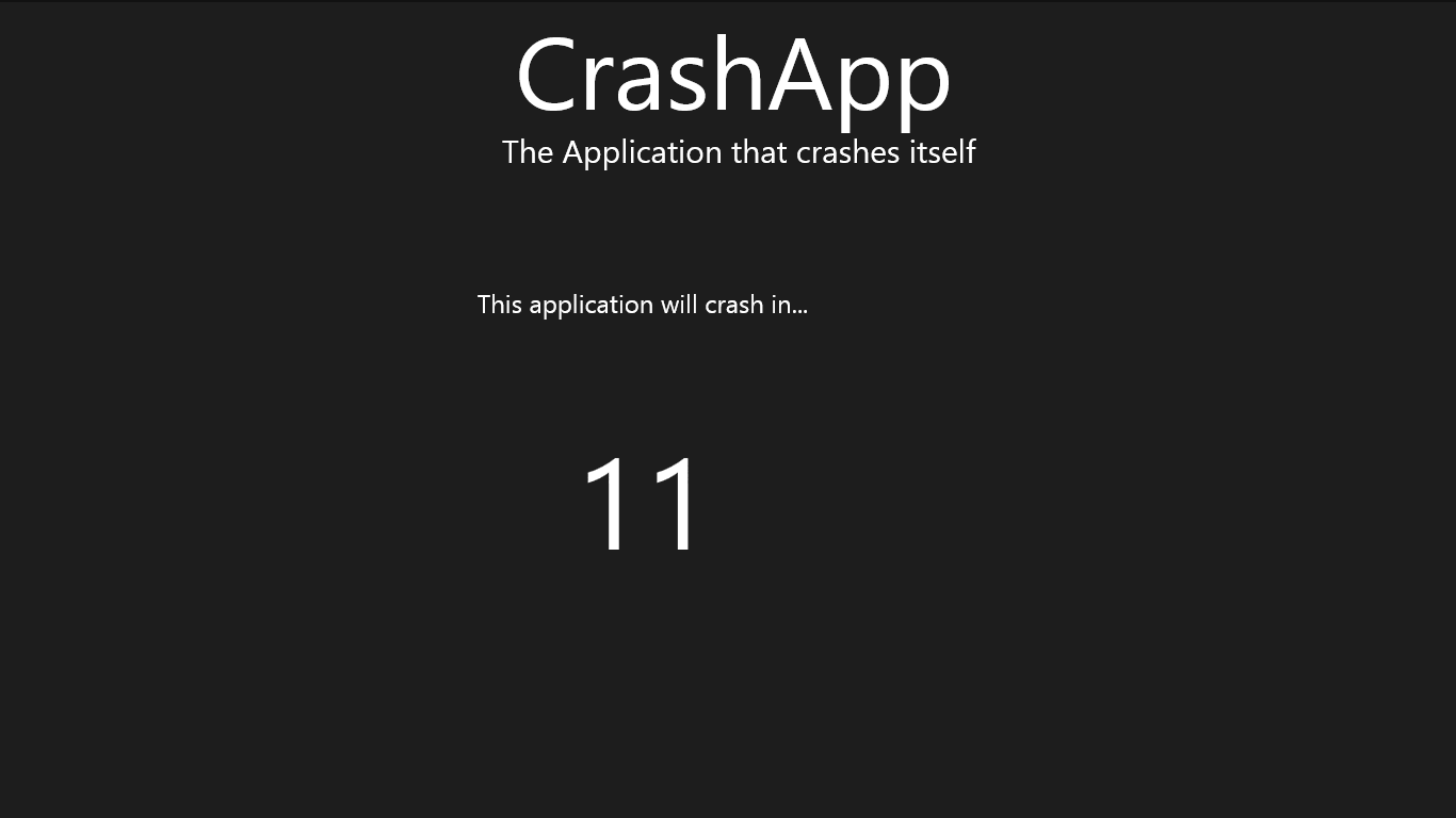 You are a lucky user. 11 seconds to crash is a very good time!