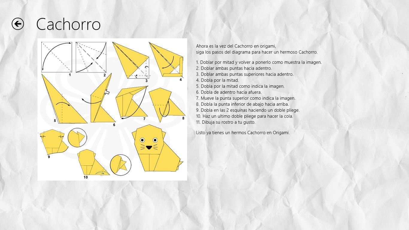 Variedad de diferentes tipos de Origamis