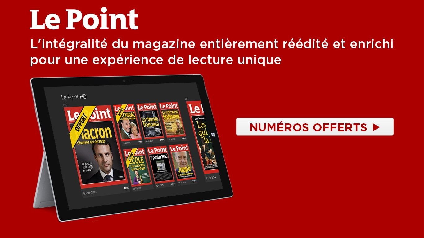 Discover Le Point's digital edition with free issues.