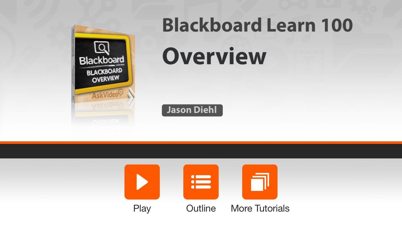 Blackboard Learn 100 - Overview