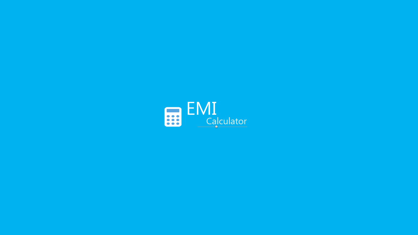 EMI calculator start up page