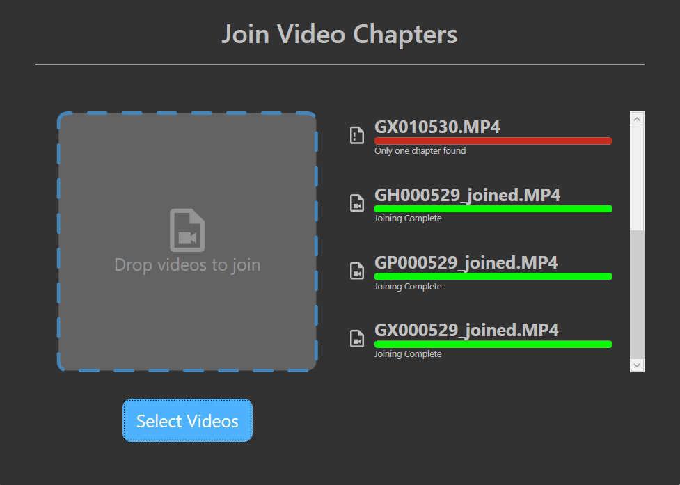 Join GoPro Video Chapters