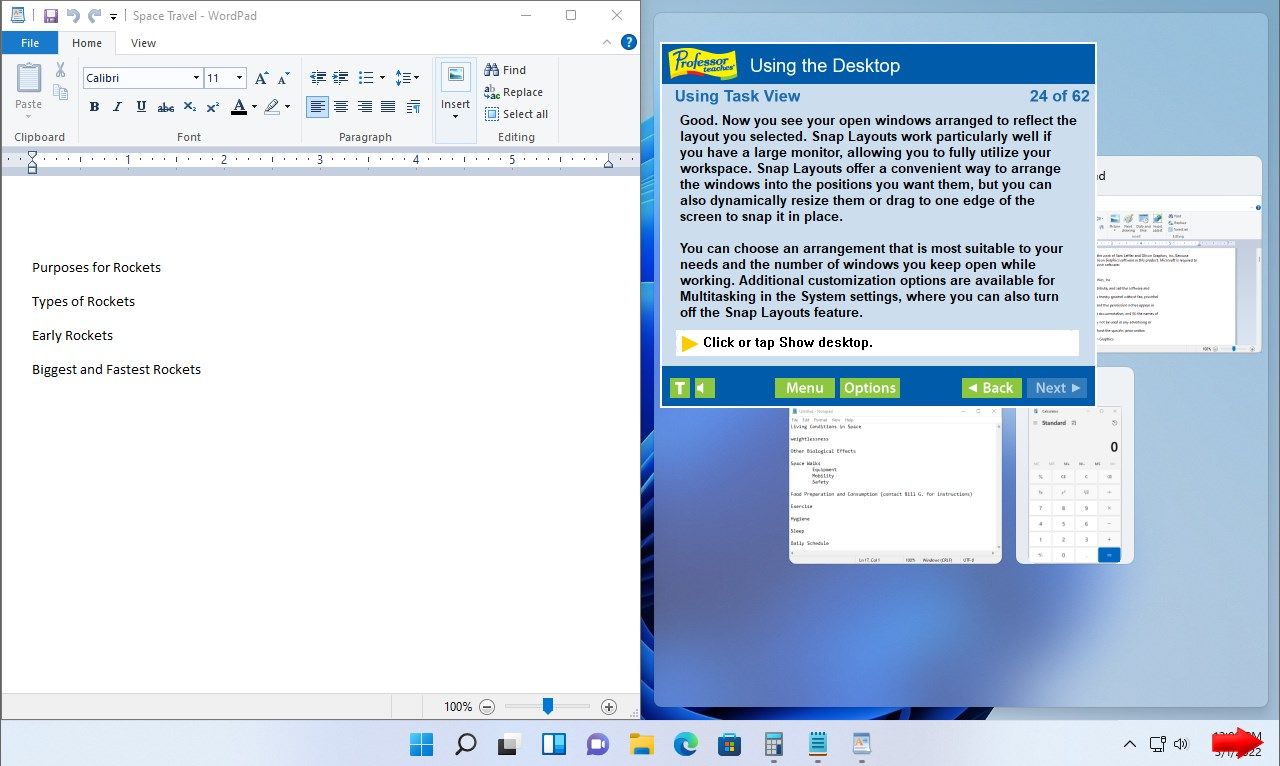 Learn the ins and outs of how to use the Windows 11 desktop.