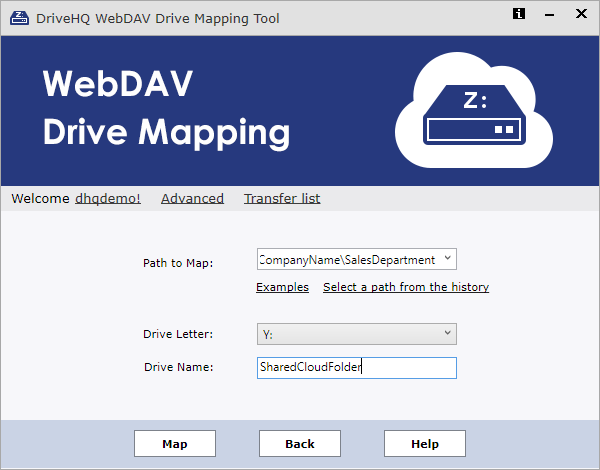 DriveHQ WebDAV Server - Cloud Drive Mapping Service