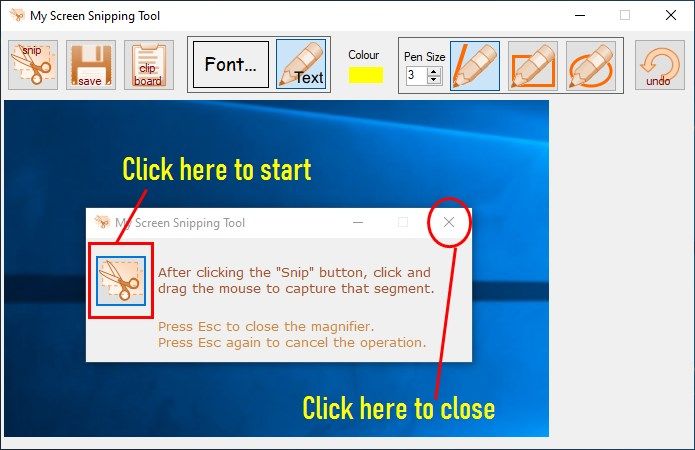 My Screen Snipping Tool