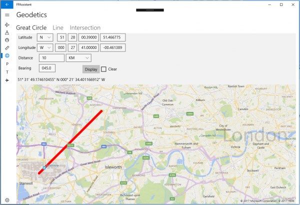 Great Circle drawing tool on Microsoft Bing Maps