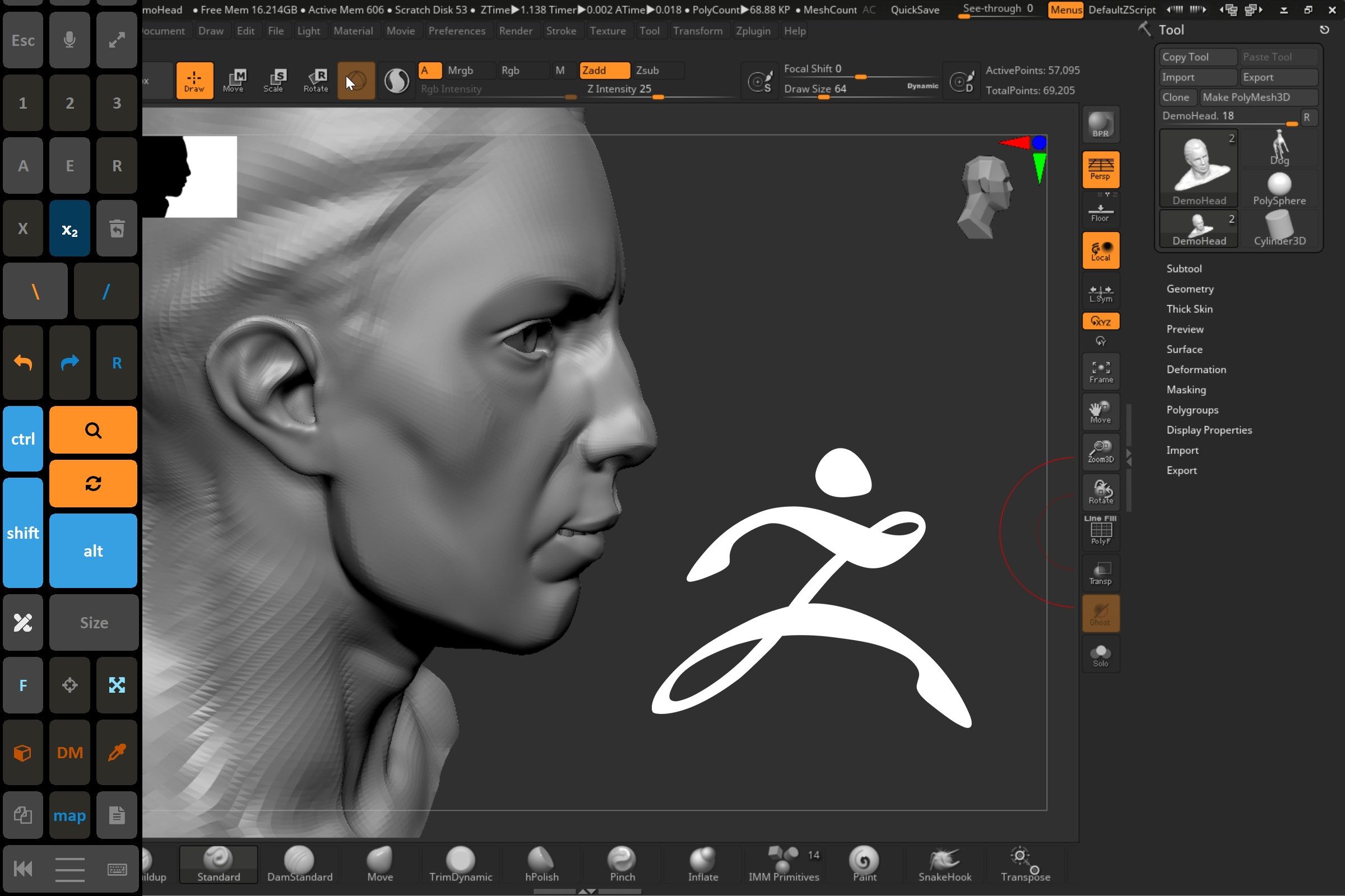 Zbrush works amazingly now. Choose WM_Event in Tablet settings for Zbrush to have perfect touch keyboard controls working. Zbrush on a Surface Pro or Windows tablet has NEVER been better.