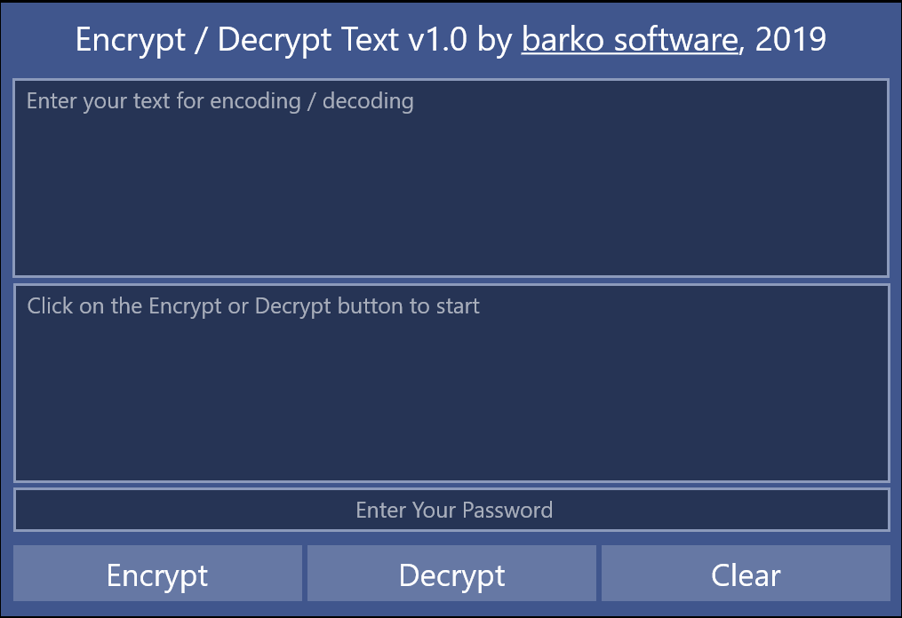 EncDec - Encrypt & Decrypt Text