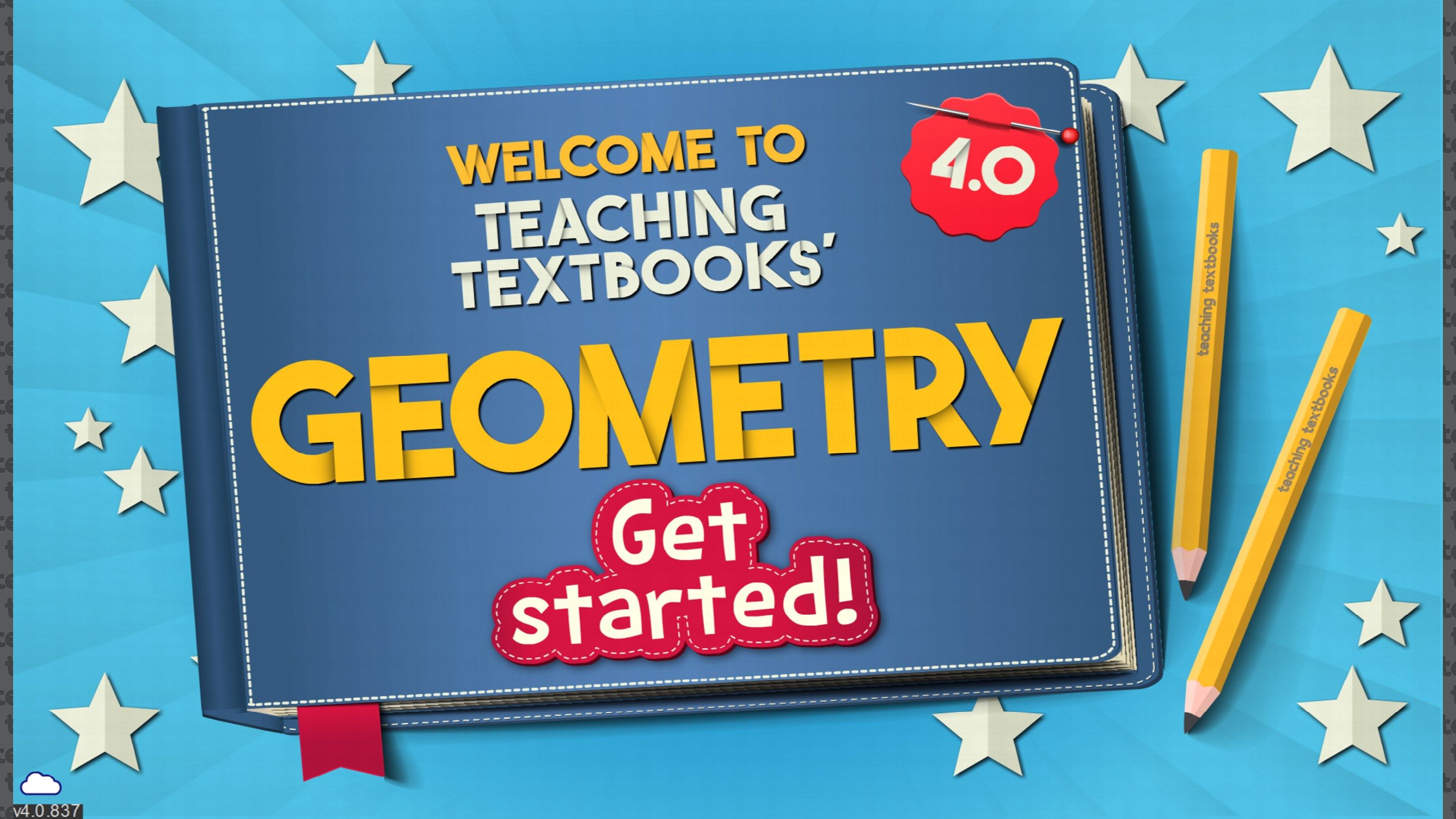 When the app launches, all you have to do to get started is log in with your Teaching Textbooks parent account, and it will connect to your Geometry enrollment.