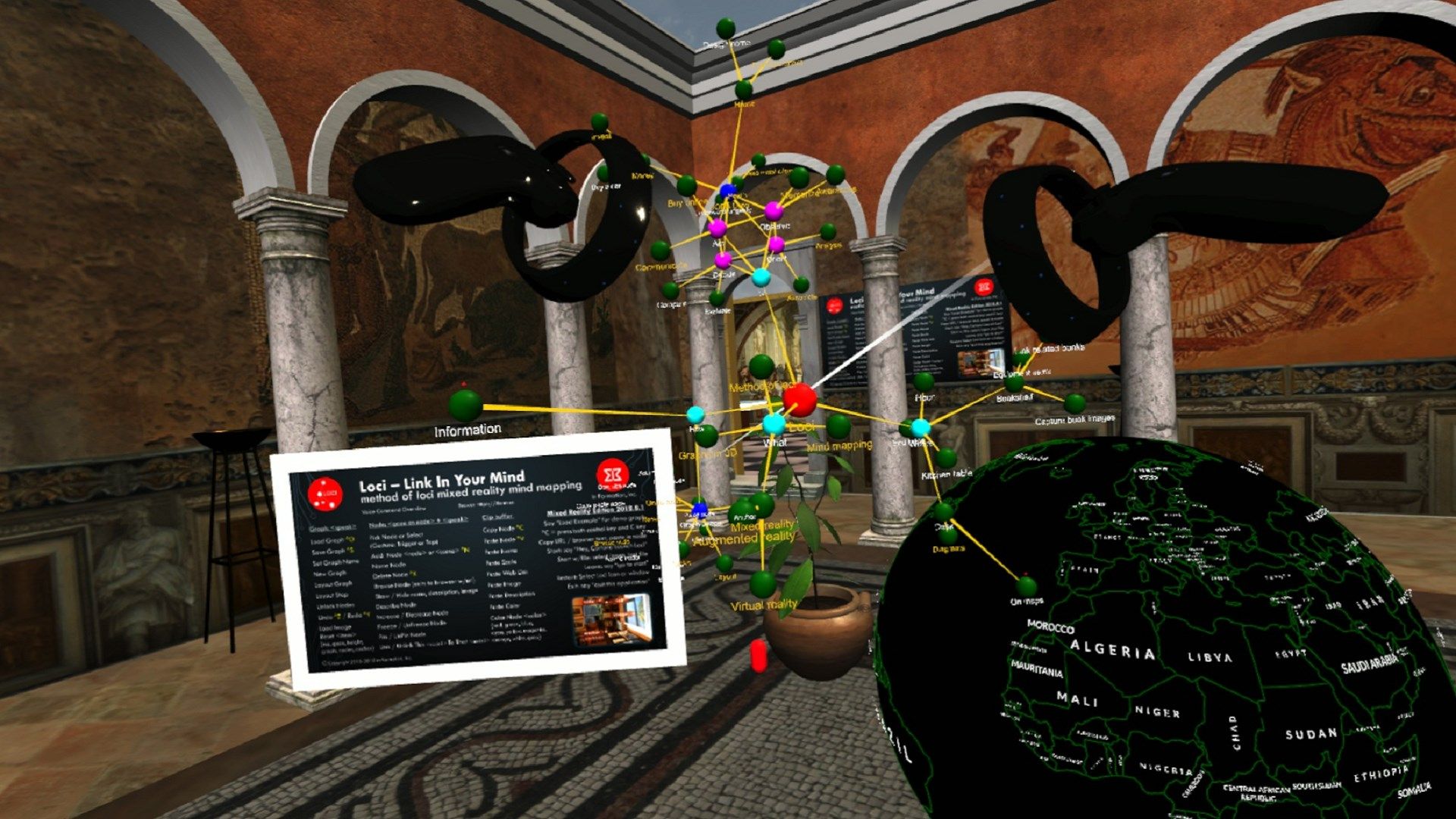 Mixed reality is a great location for your memory palace, where you use locations of your ideas and notes to visualize, analyze and recall important items in your decisions.