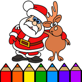 Coloring Book Santa Christmas