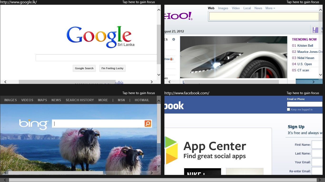 Multi browser view - 4