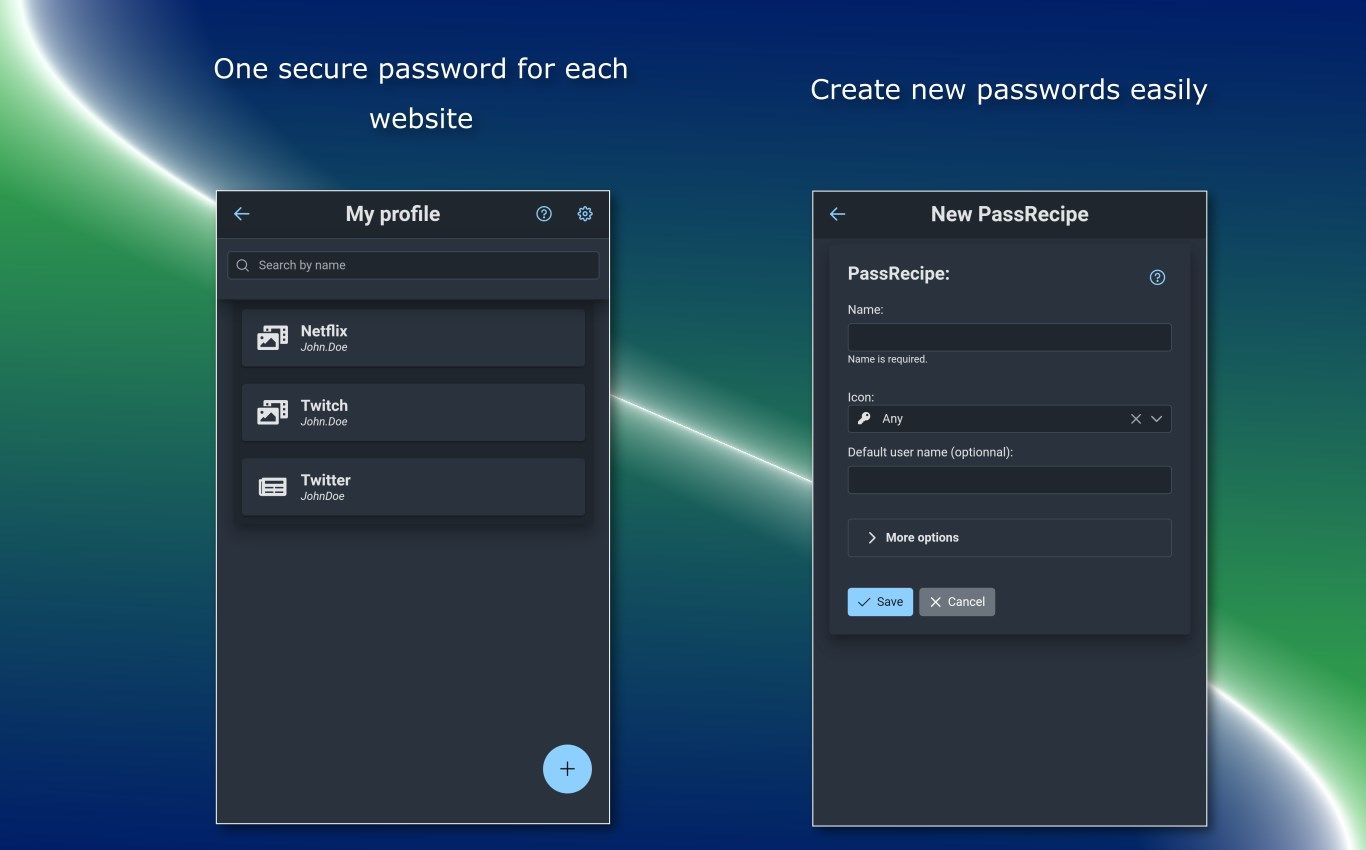 PassShake Demo - Password Manager