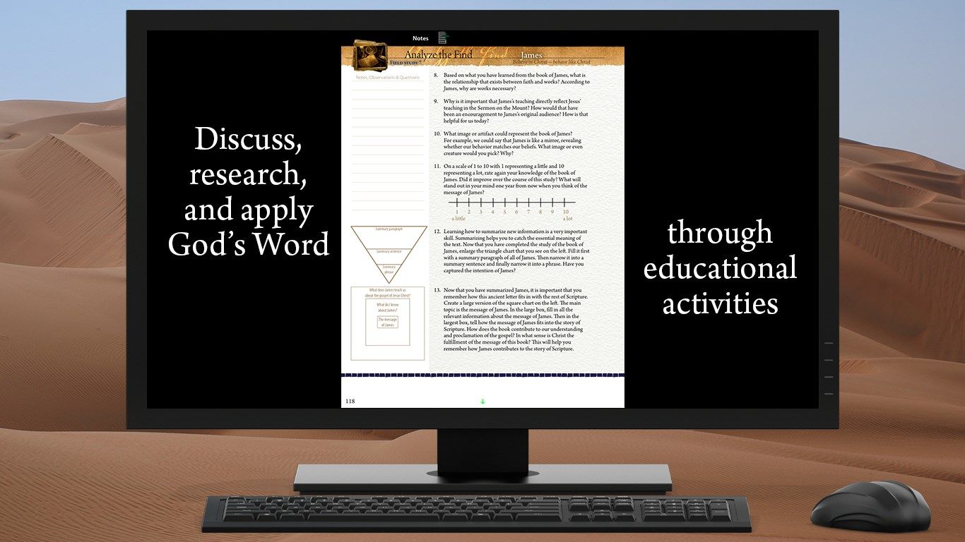 Discuss, research, and apply God's Word through educational activities