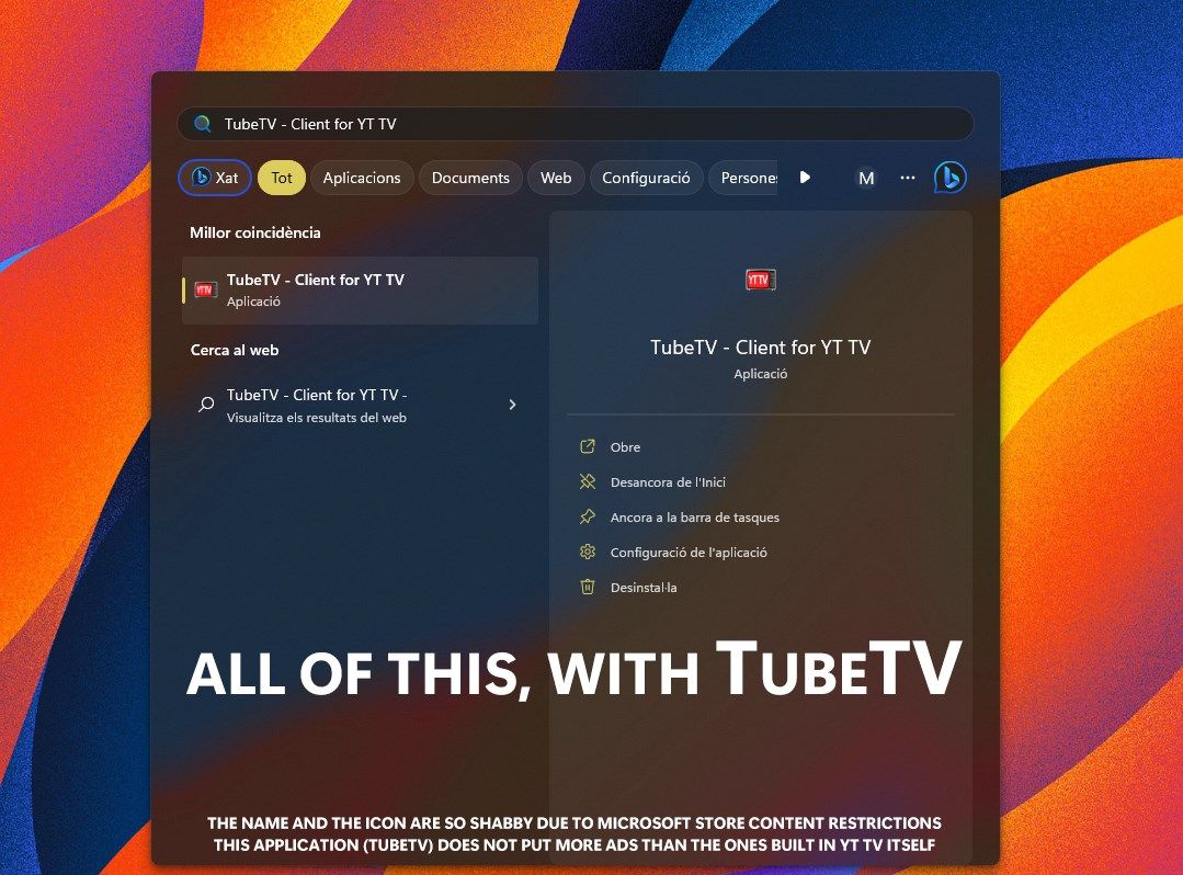 TubeTV - TV Client for YT