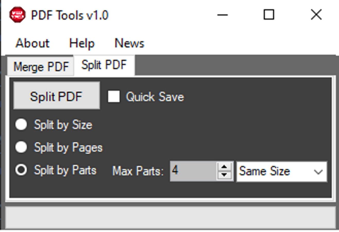 PDF Tools - Size Split