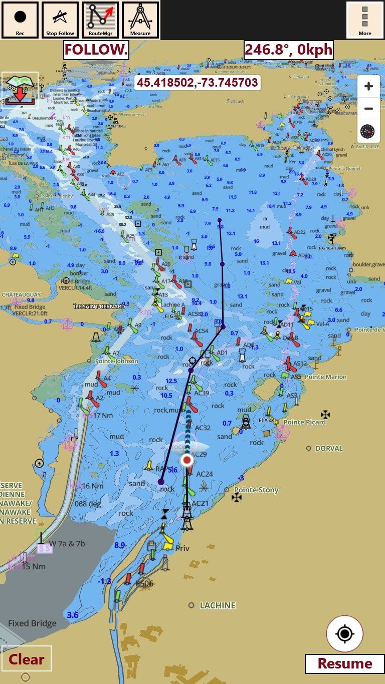 Marine Navigation HD - USA - Lake Depth Maps