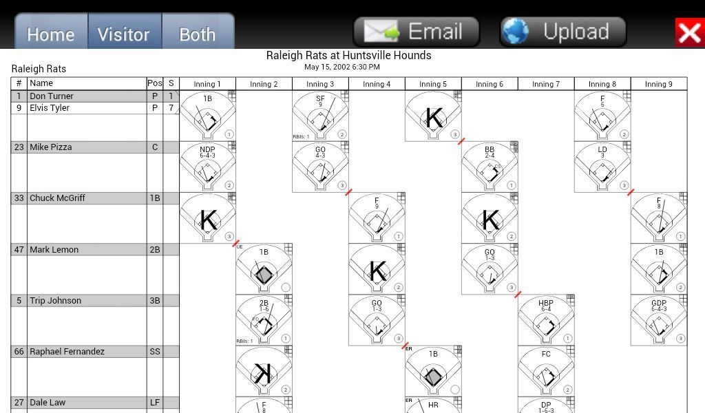 Baseball ScoreBook - Lite
