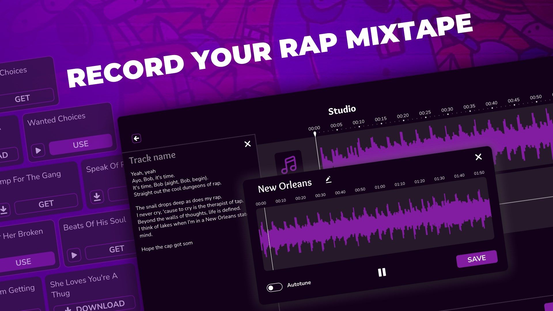 Mixtape Recorder - Rap Music Maker