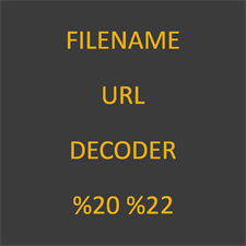 Filename Url Decoder