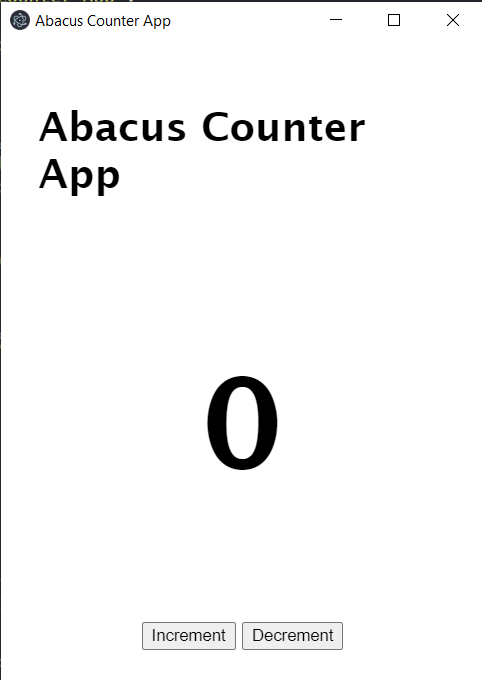 Abacus Counter App
