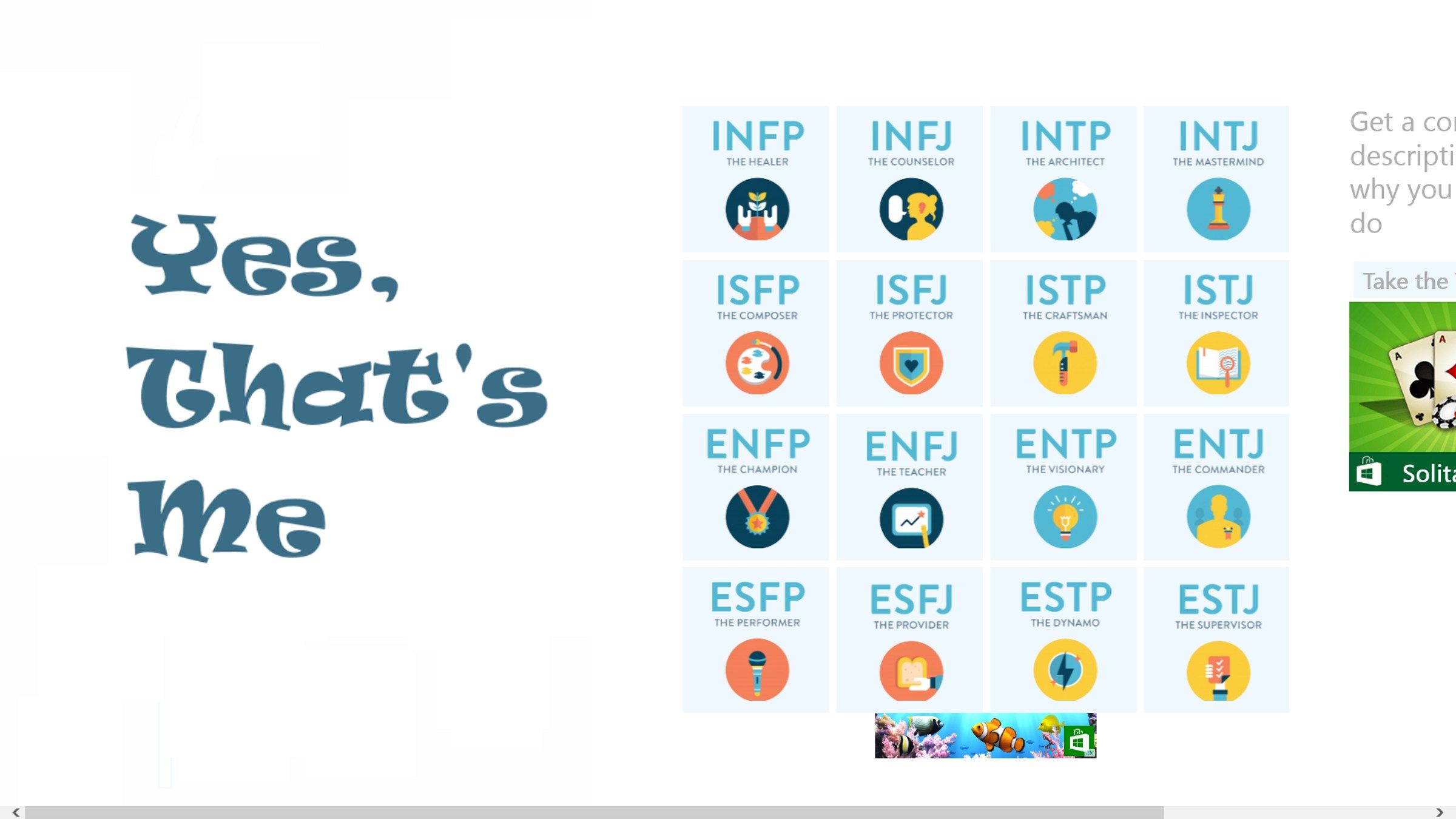 Home Page-Personality Types