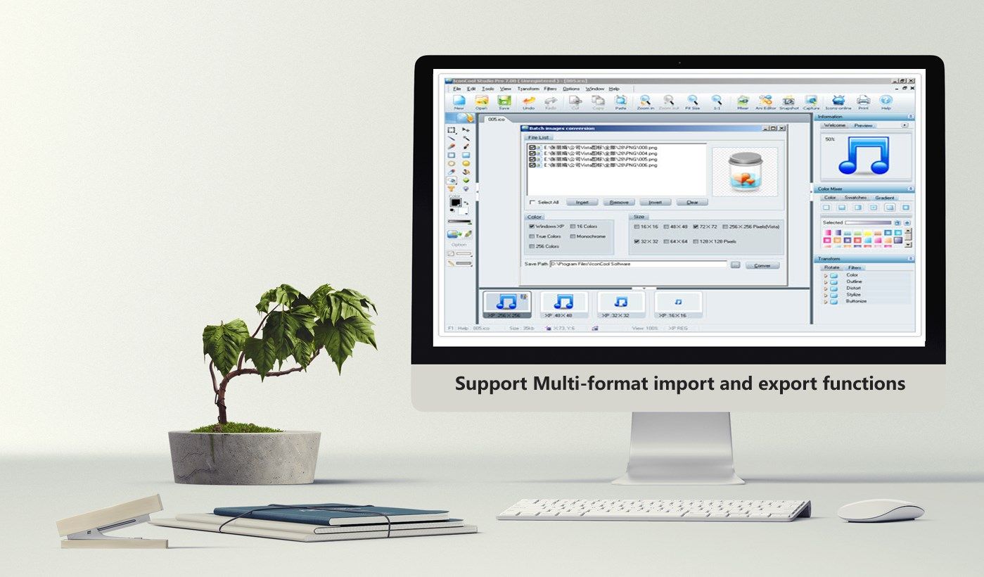 Support Multi-format import and export functions