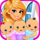 Newborn Triplets - Newborn Baby & Mommy Pregnancy Games FREE