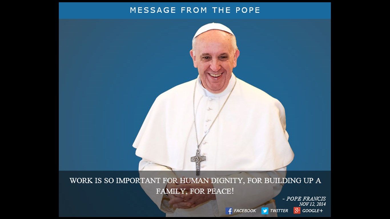 Pope Francis' messages straight from the Vatican