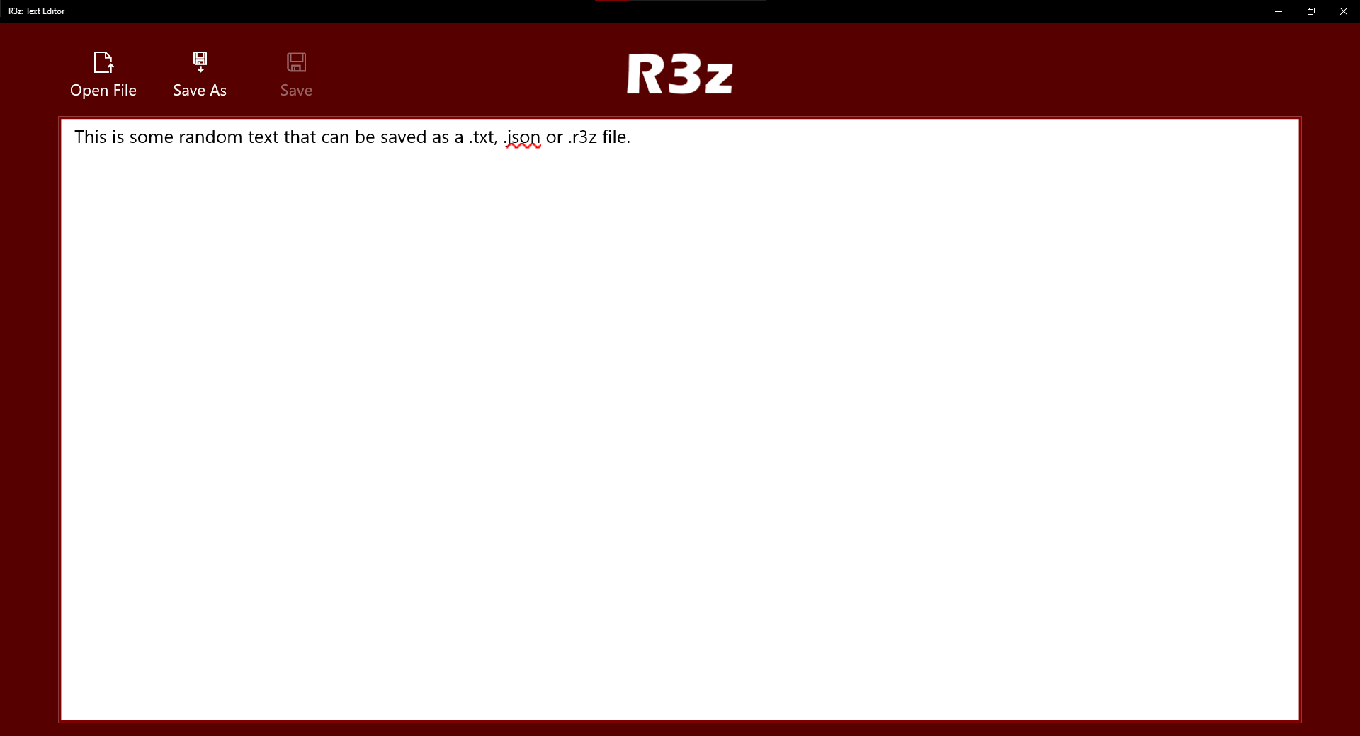 R3z: Text Editor