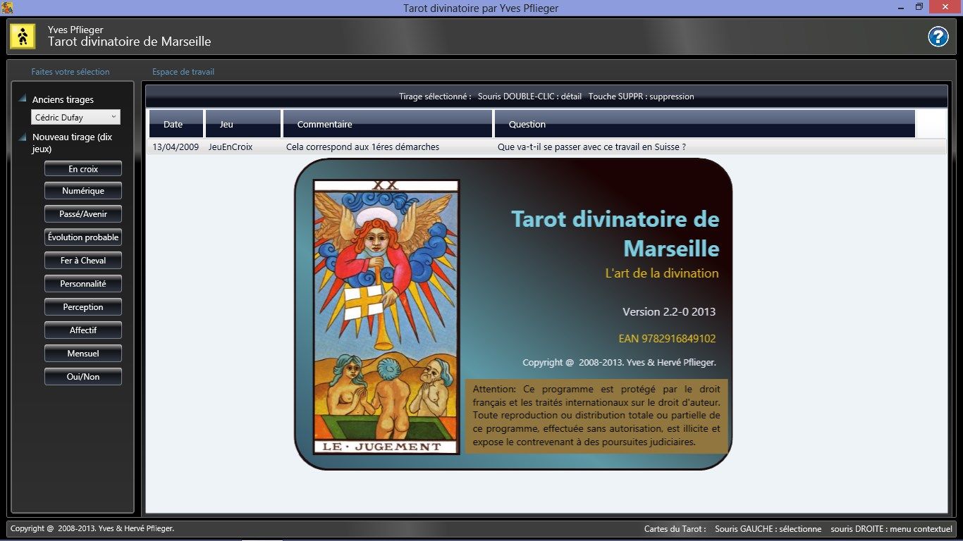Tarot divinatoire de Marseille