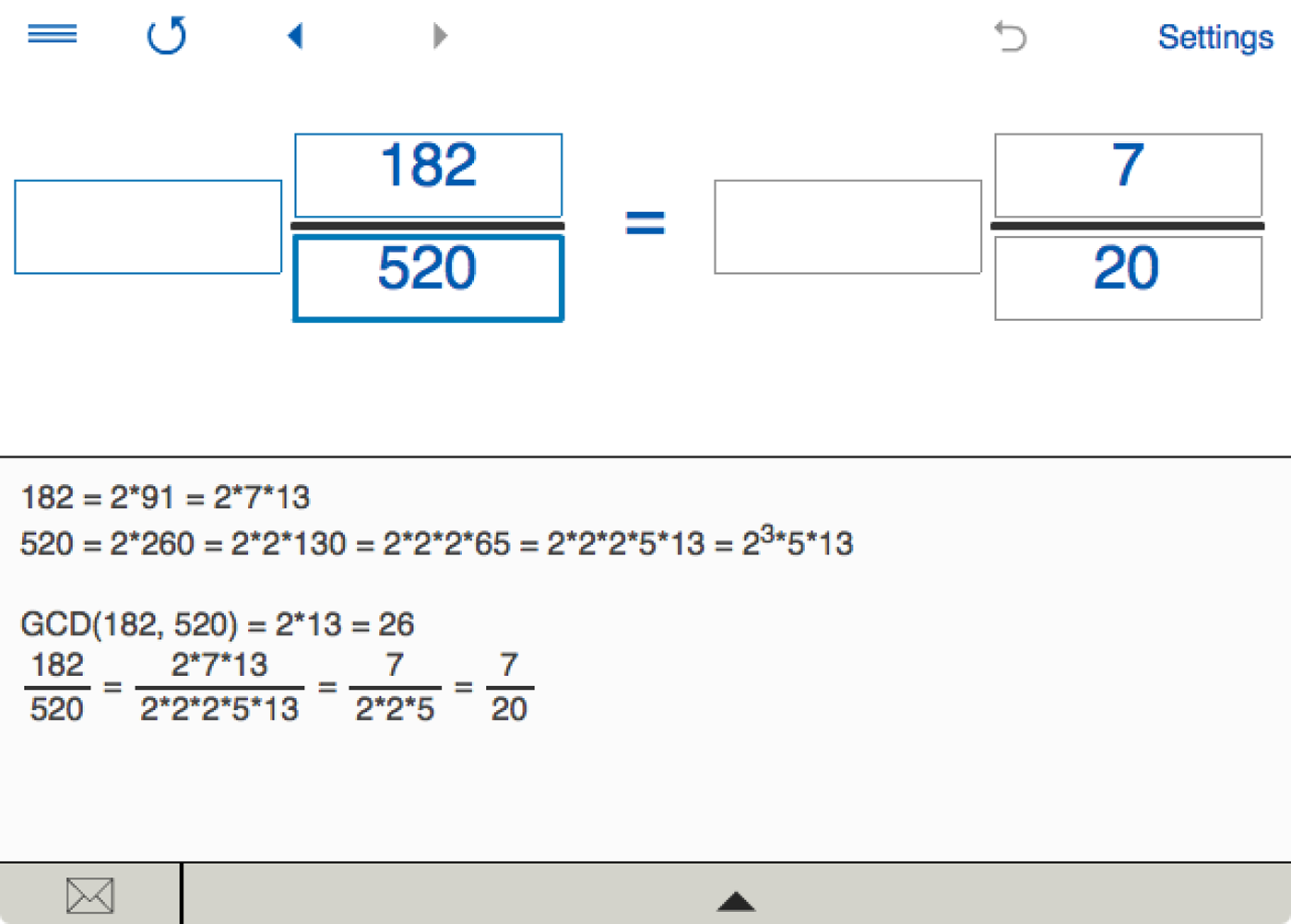 Fraction Calculator 4in1