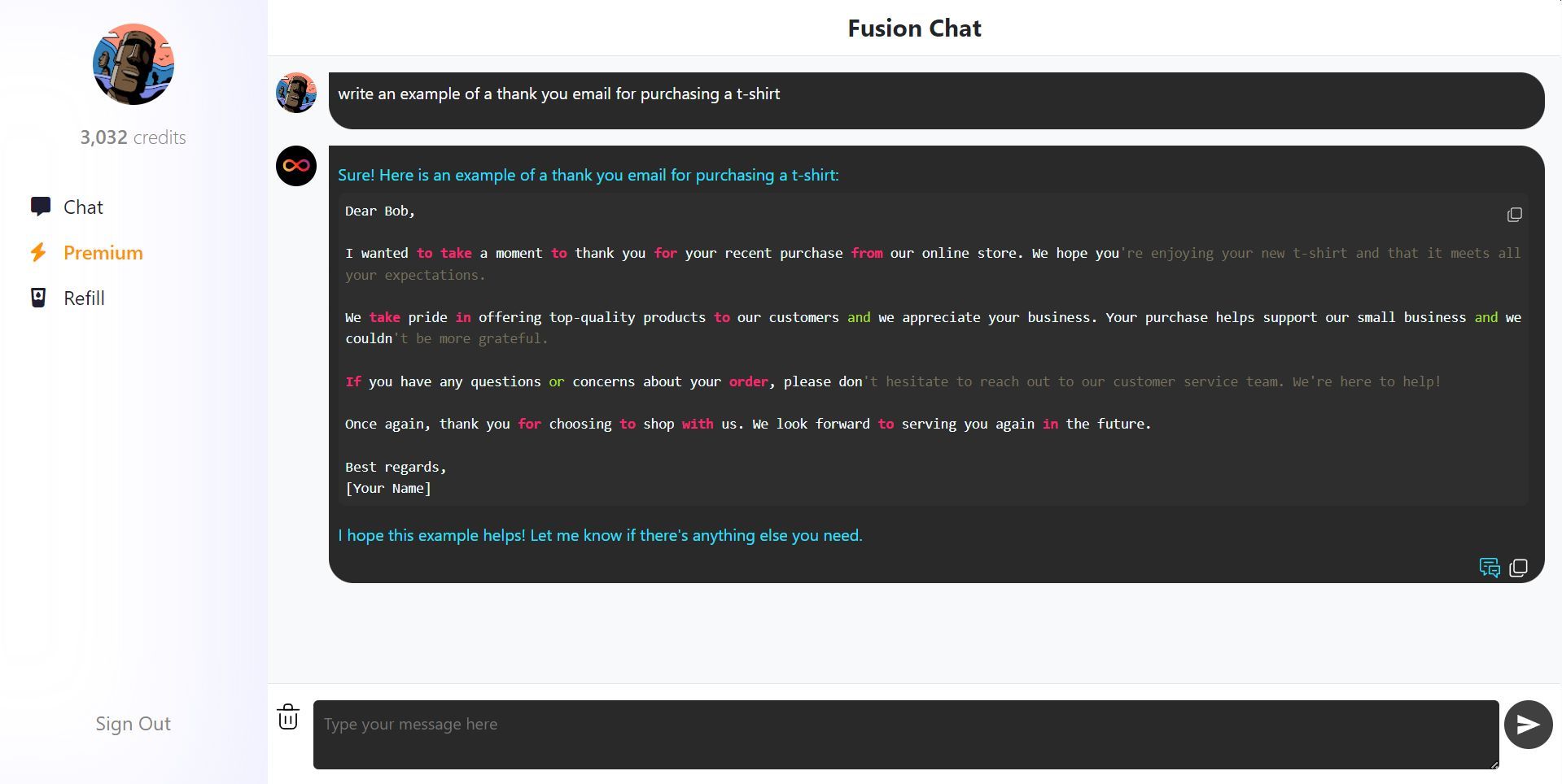 Fusion Chat - AI Chat Assistant