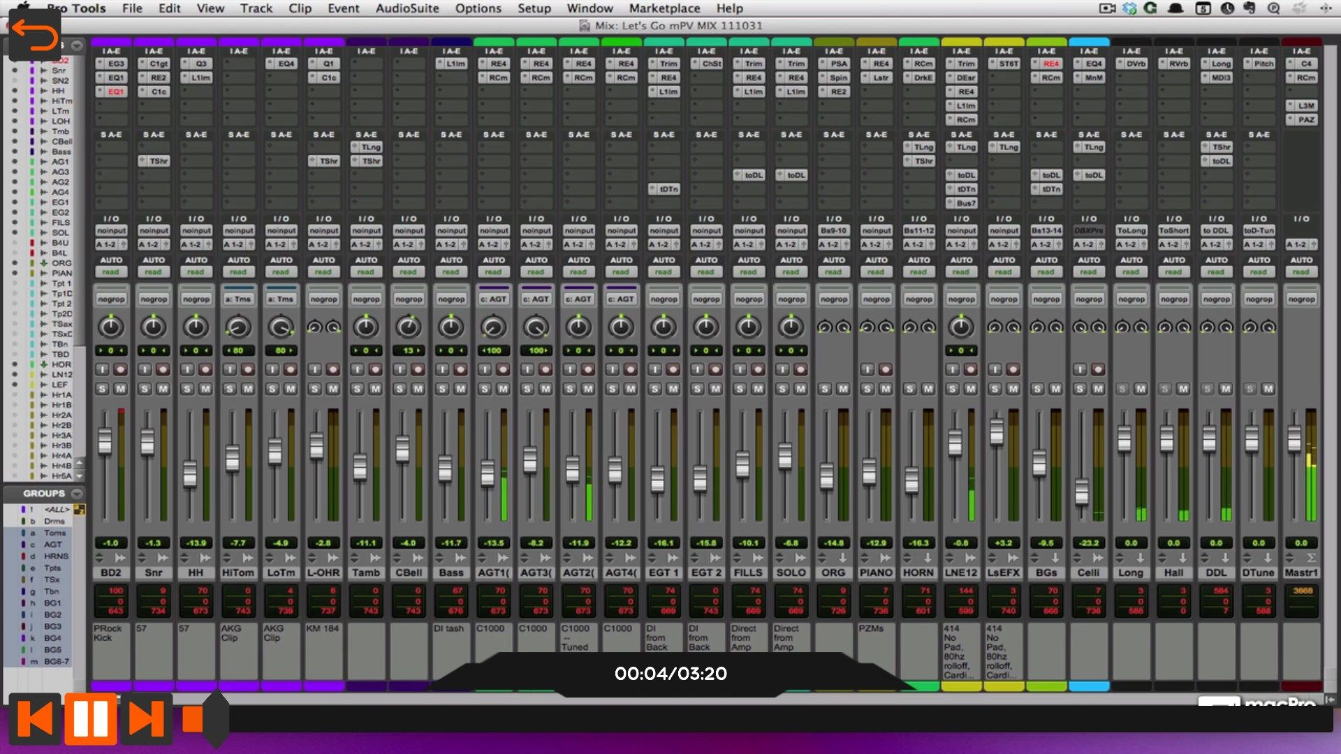 mPV Exploring The Mixer Course For Pro Tools