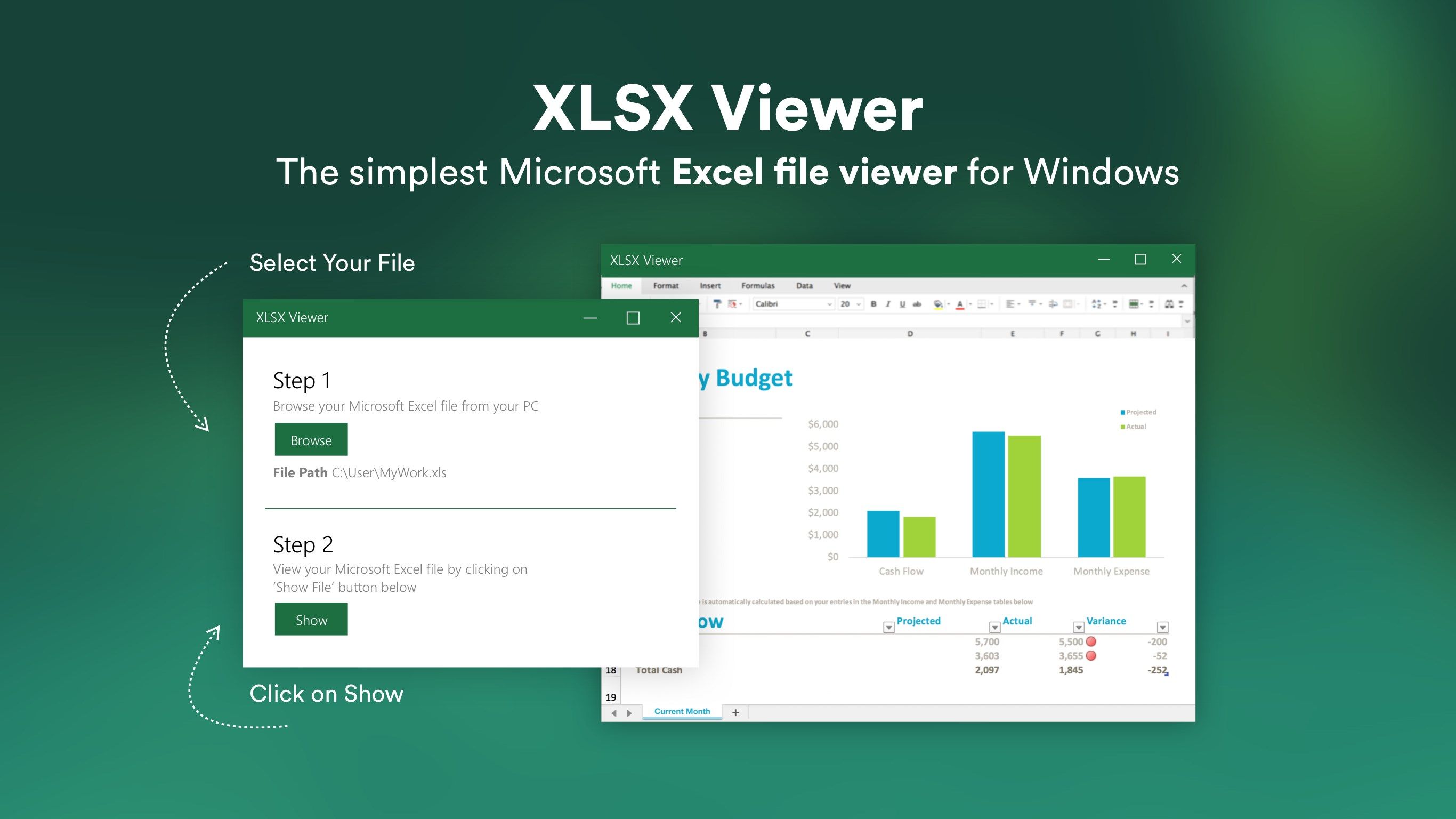 XLSX Viewer.