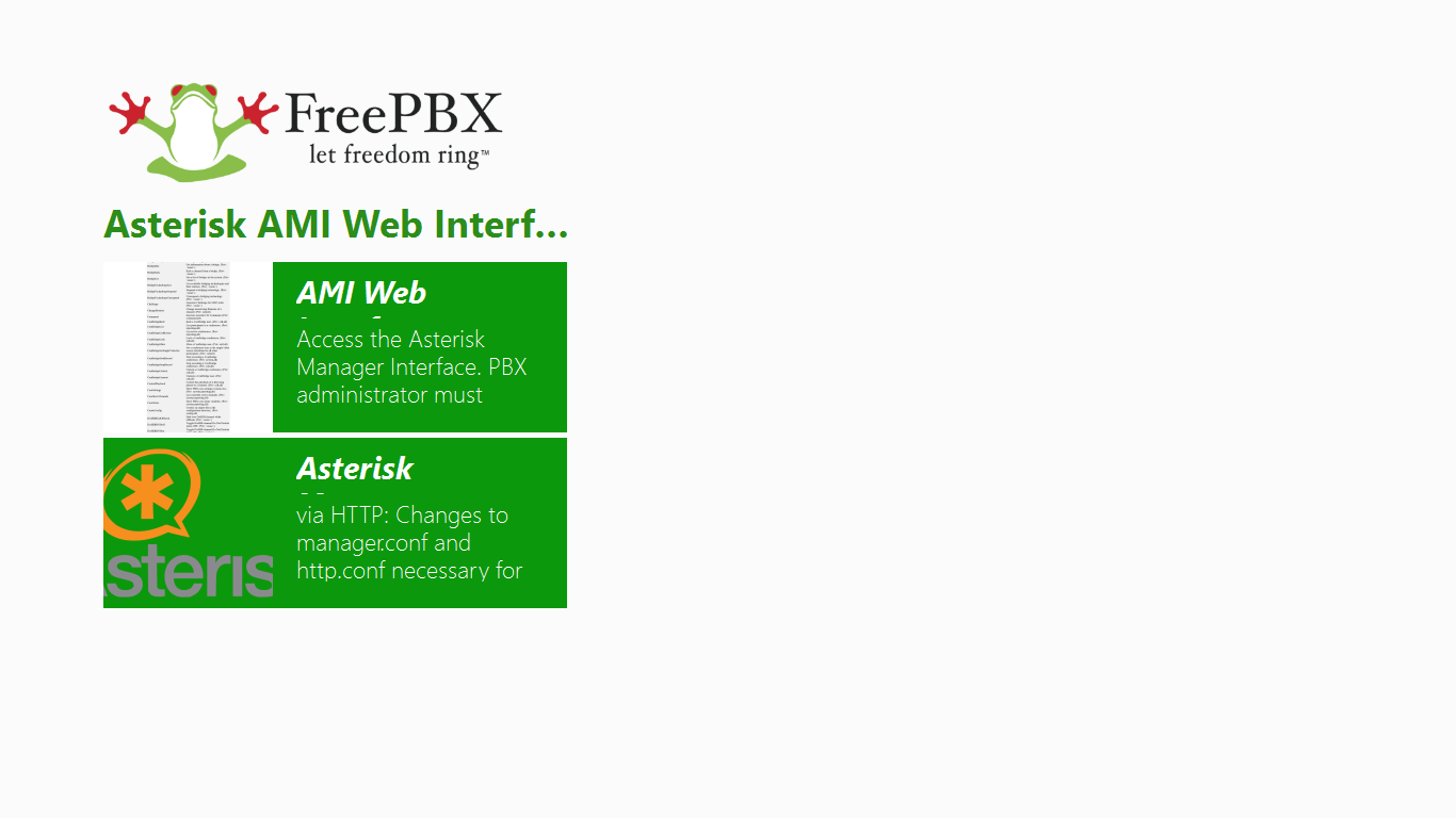 FreePBX Admin Sales Brochure Windows 8.1