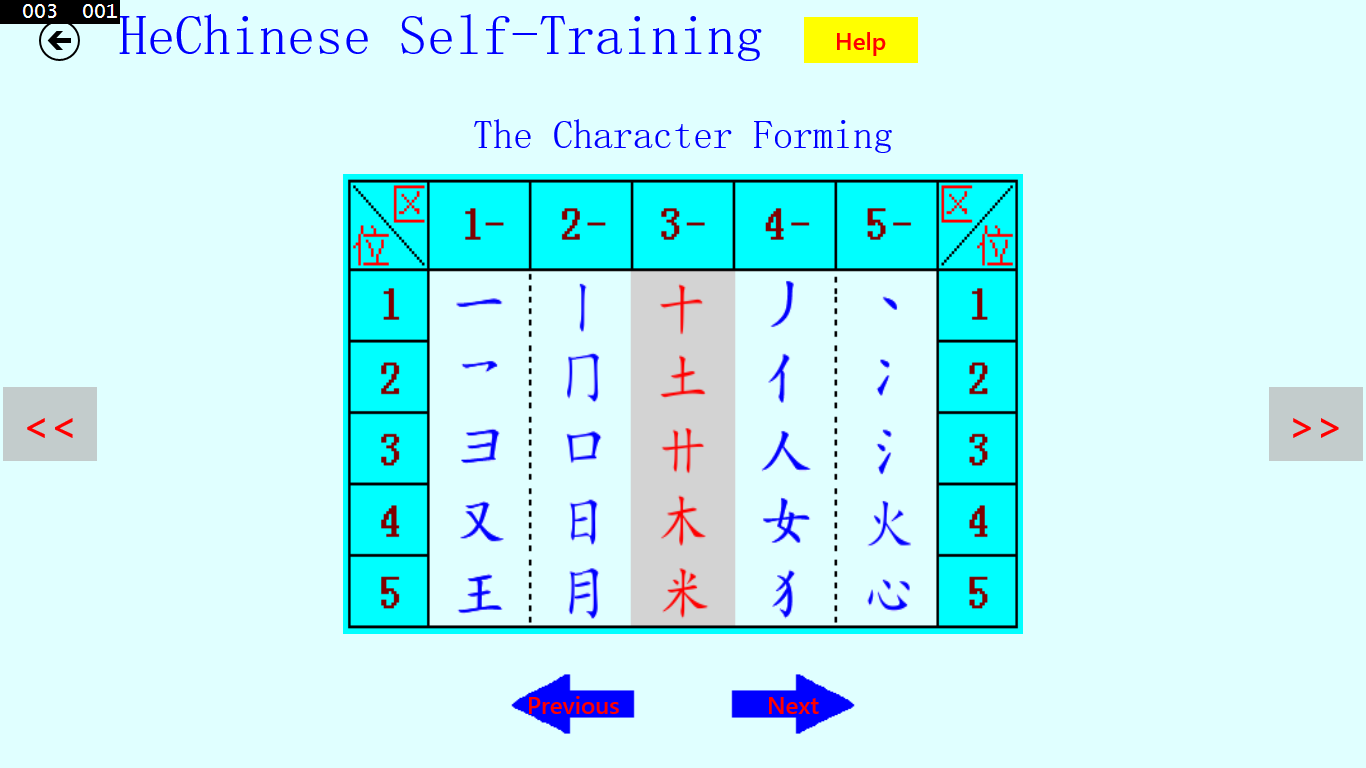 25 Chinese characters, it is the base of Chinese word study.
