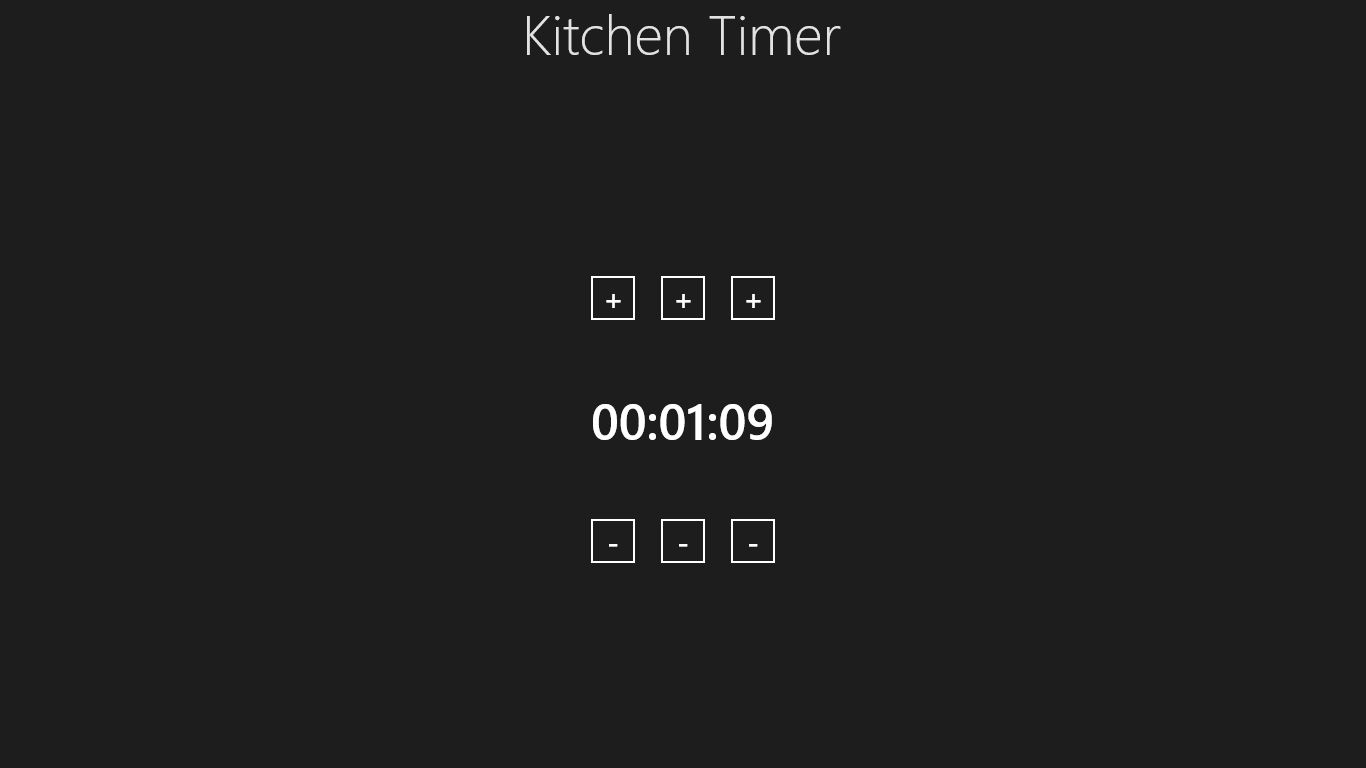 Kitchen Timer - Set the timer