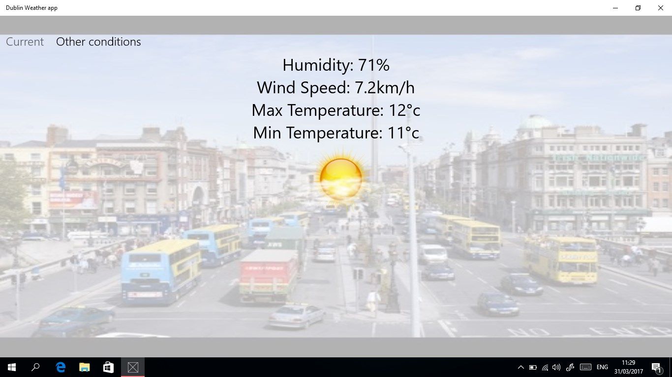 Dublin Weather app