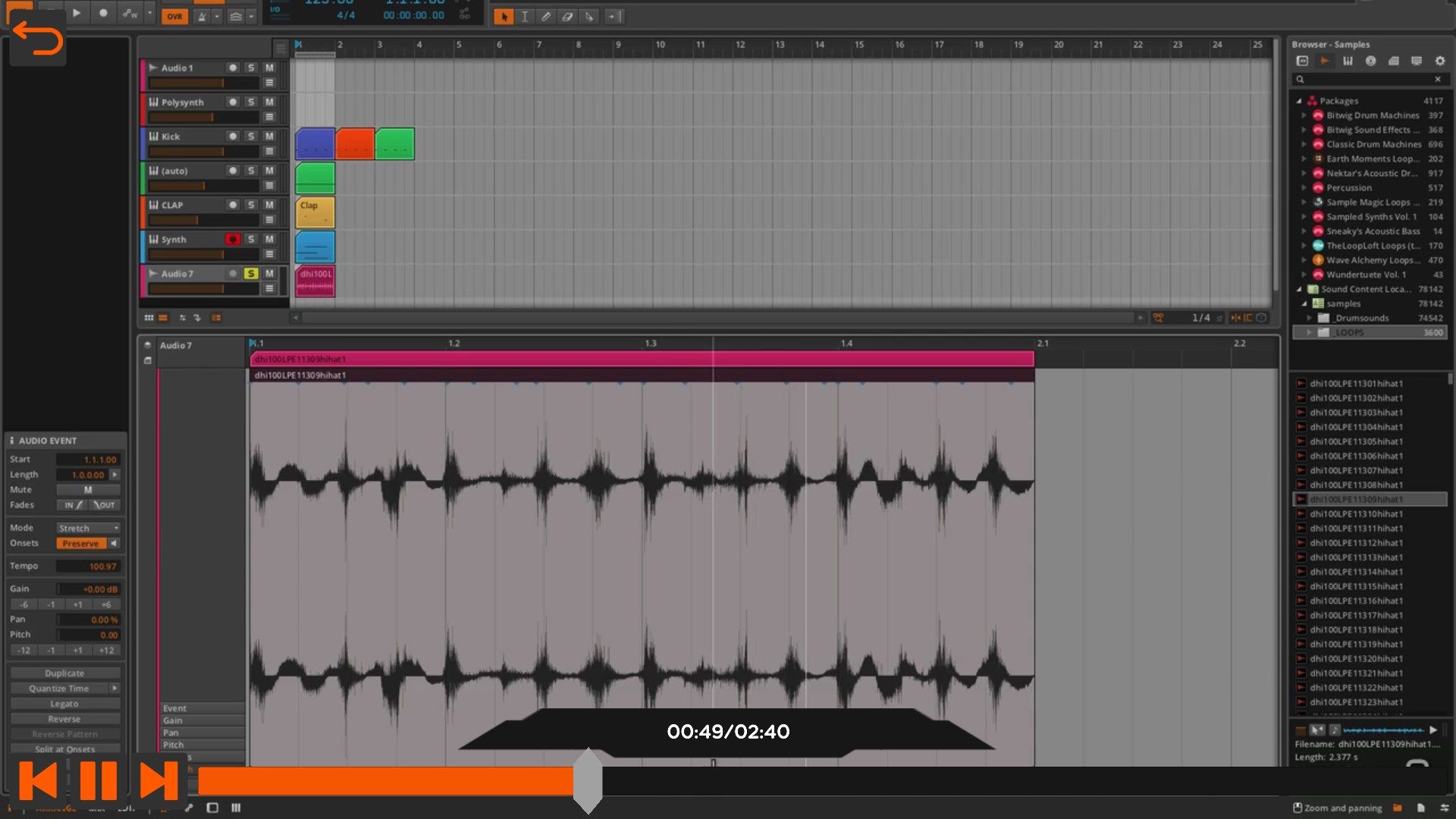 Create Your 1st Bitwig Project