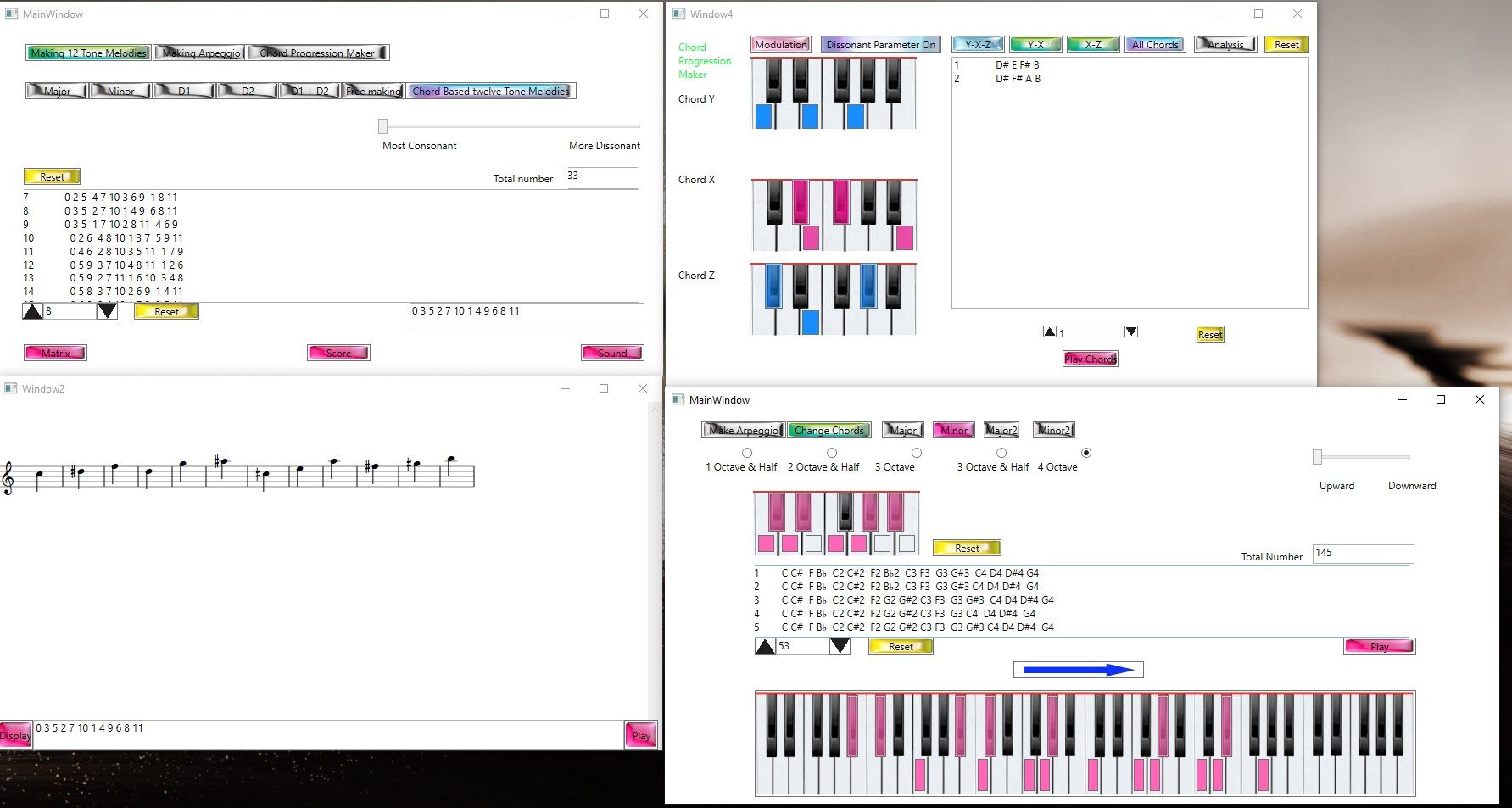 Twelve tone melody maker & Arpeggio Maker