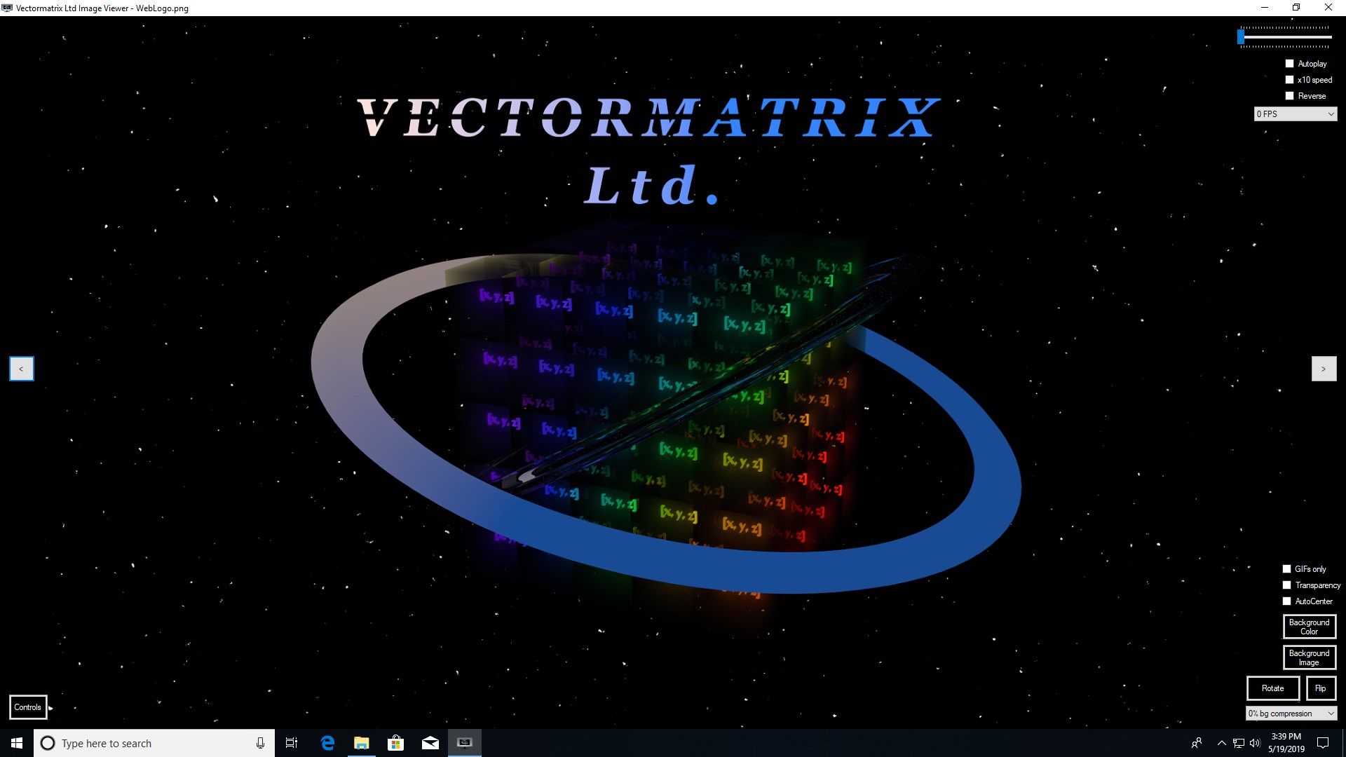 Associate your images files with Vectormatrix Ltd Image Viewer to open them directly in a clear and fast interface. No more waiting for your images to load, Vectormatrix Ltd Image Viewer opens images rapidly!