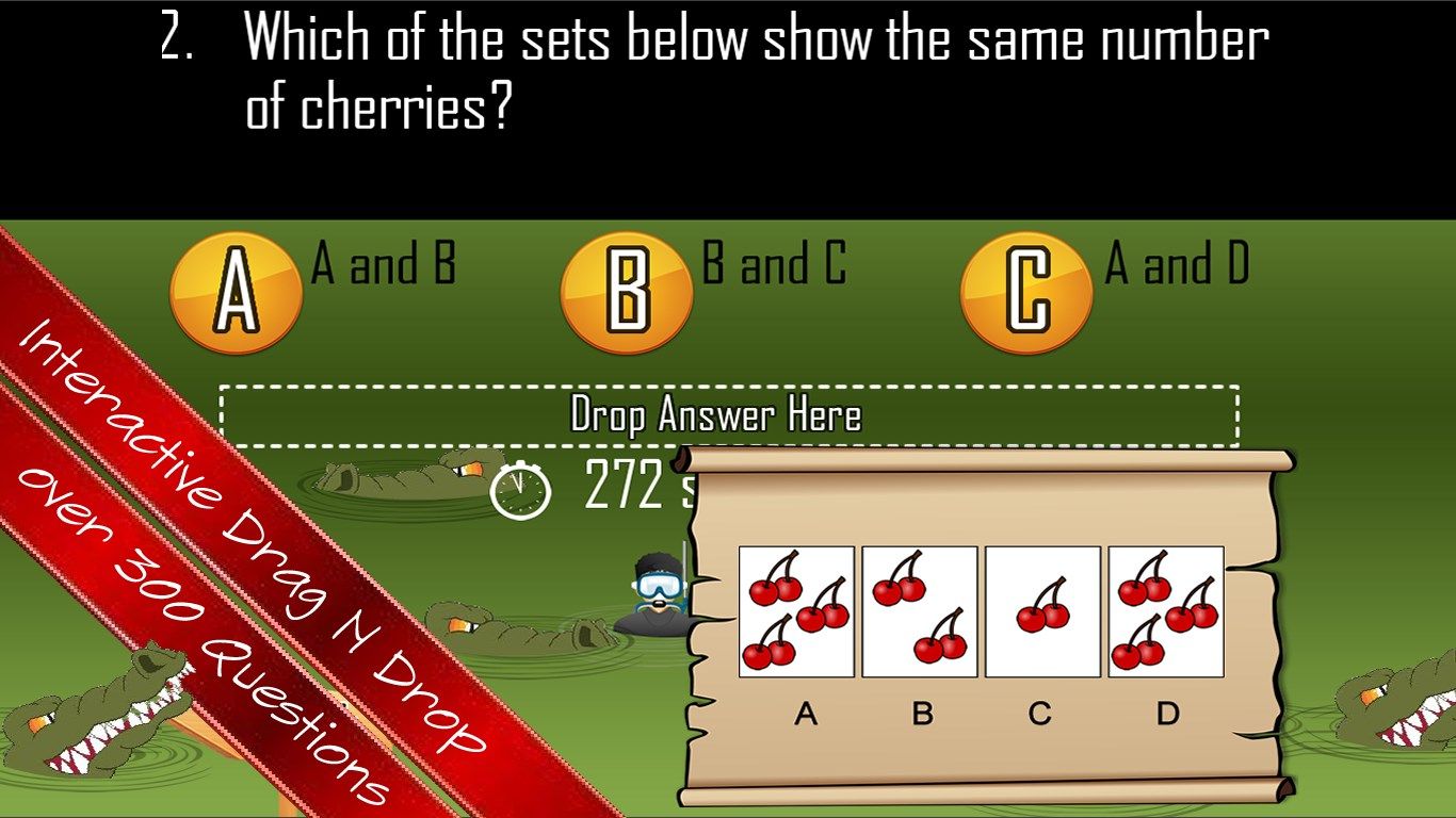 Intuitive quizzes with drag and drop to engage learner for deeper learning