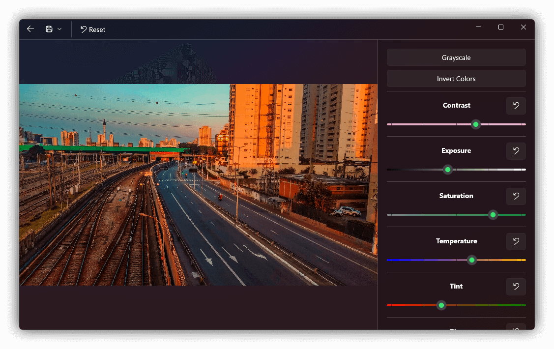 Improve your photos with a built-in image editor