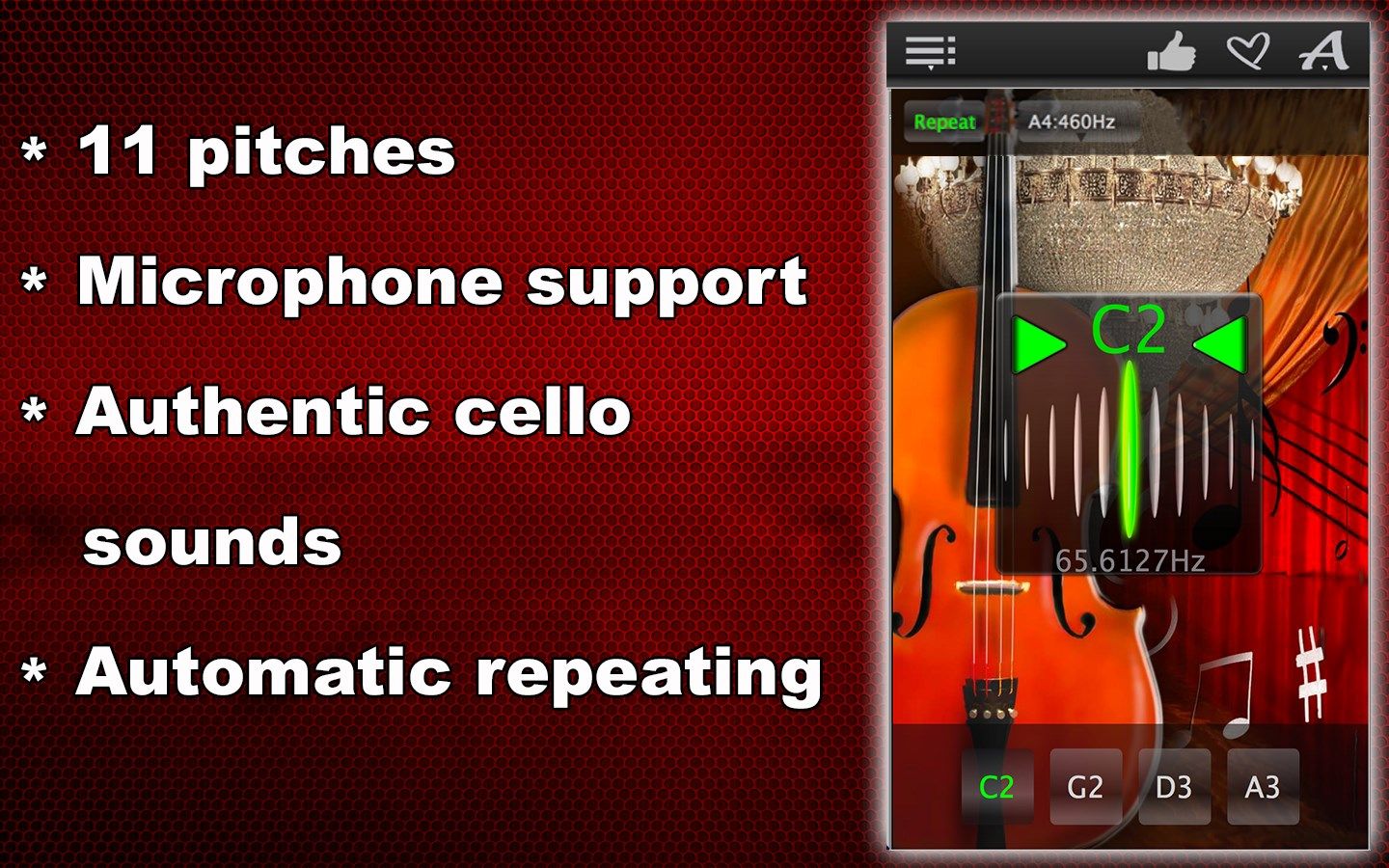 Cello Chromatic Tuner