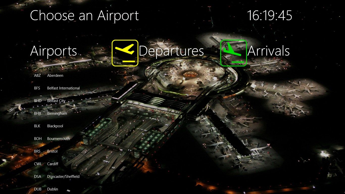 Choose your airport