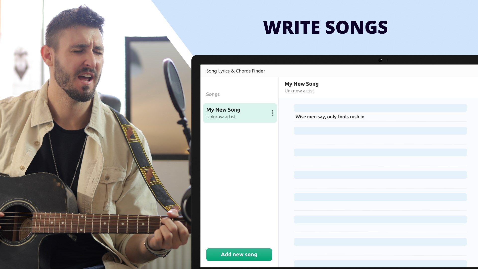 Song Lyrics & Chords - Music Composer