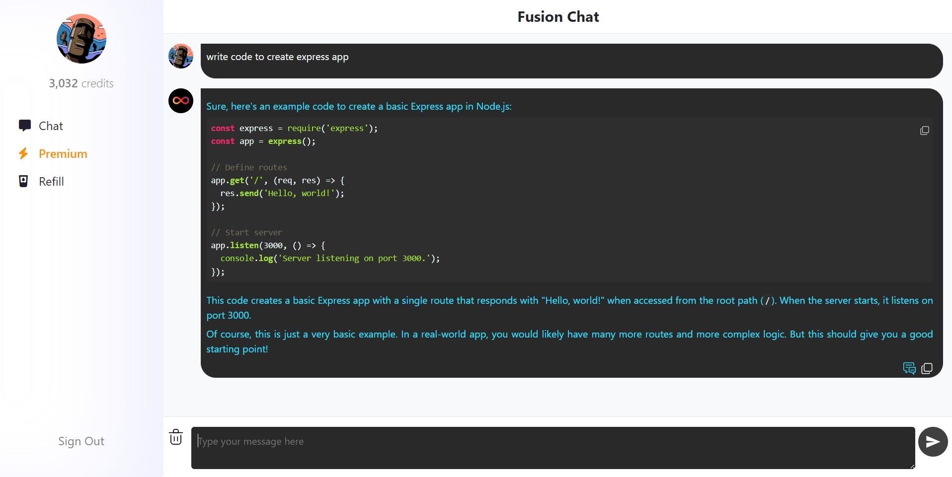 Fusion Chat - AI Chat Assistant