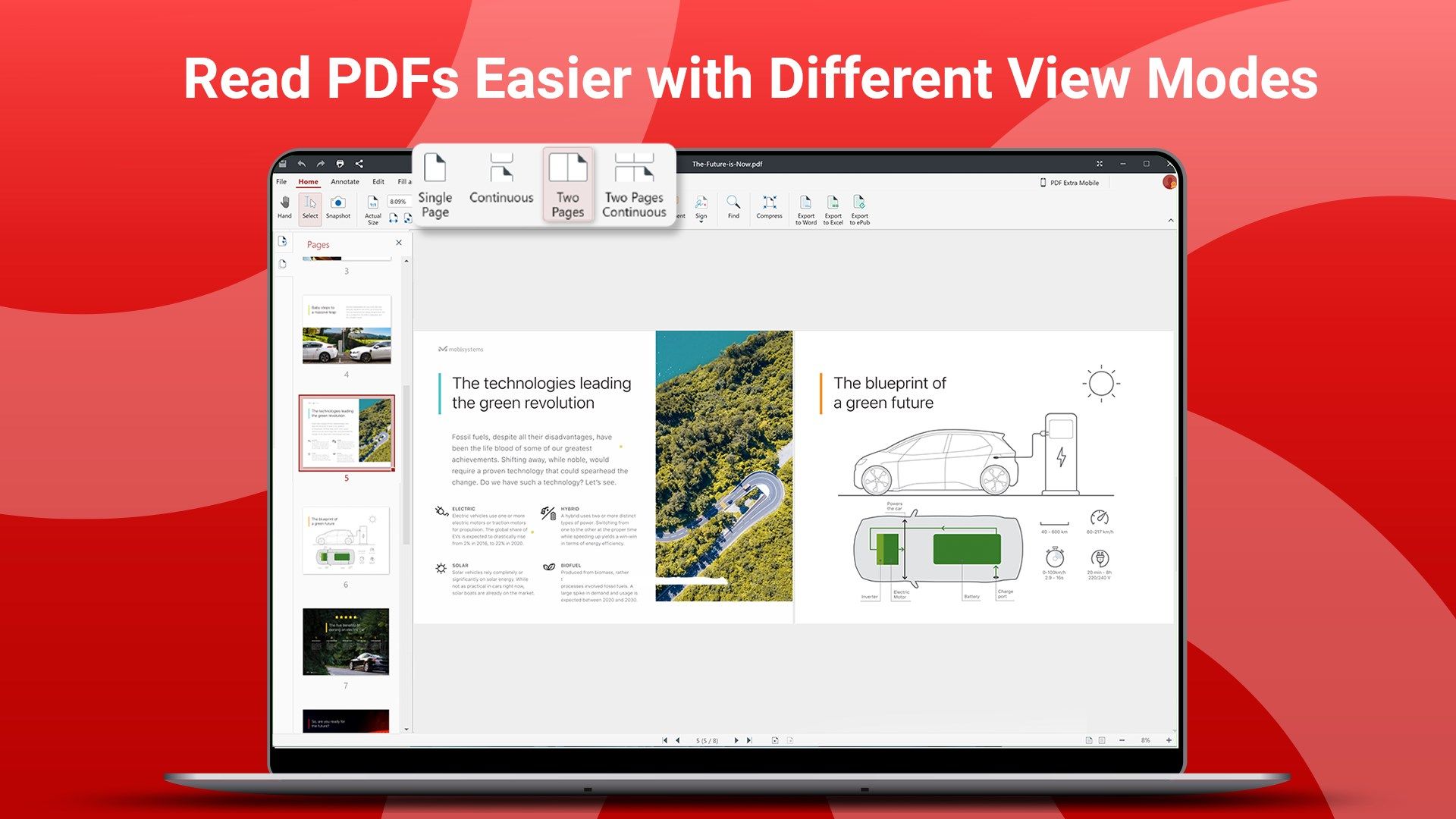 Control your PDF's structure, design or content. Edit text & images, rearrange pages or insert bookmarks.