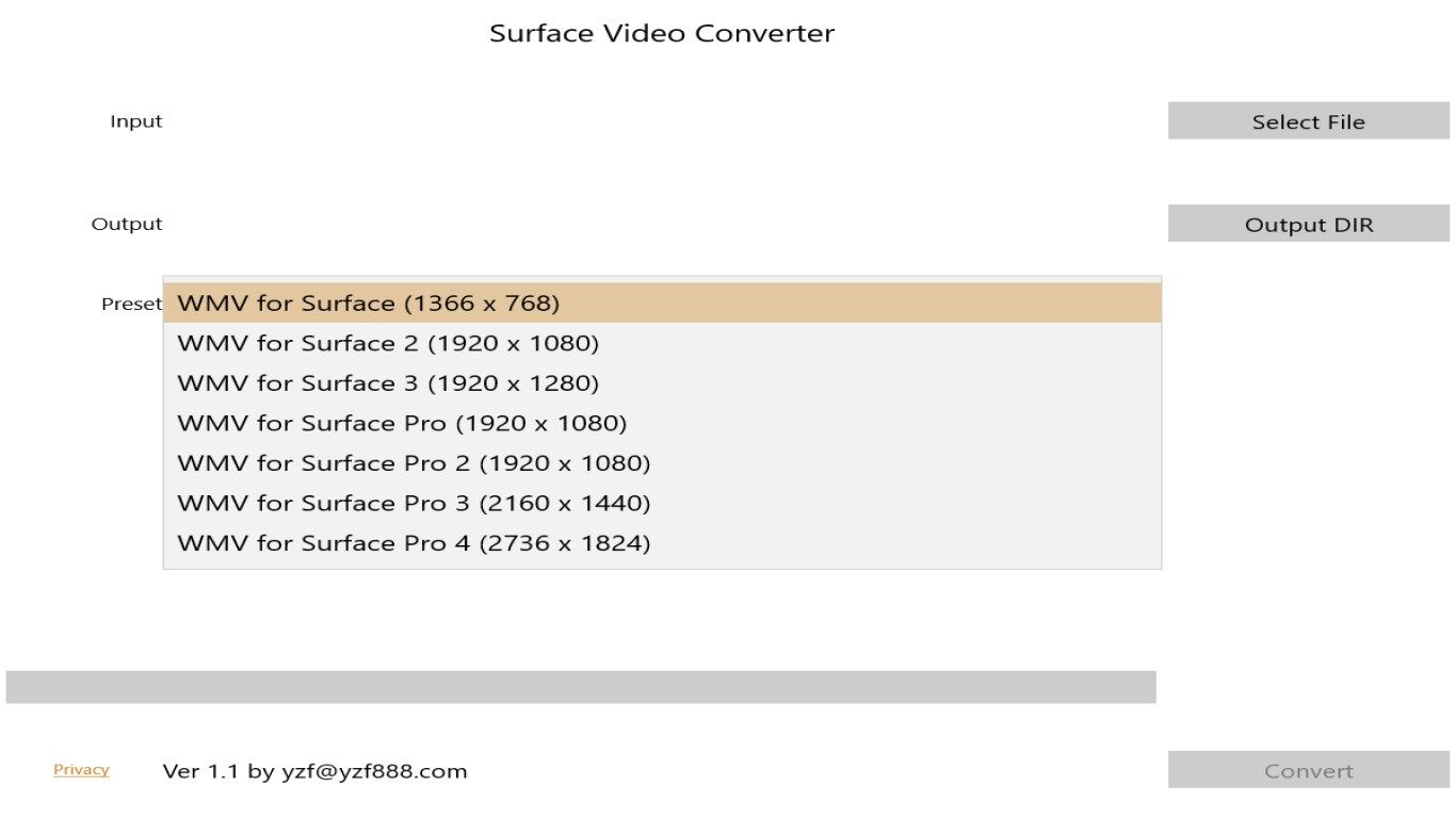 Surface Video Converter